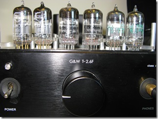 Tube selection, left to right: Mullard E88CC, Electro Harmonix 6922EH, JAN-Sylavnia 7308